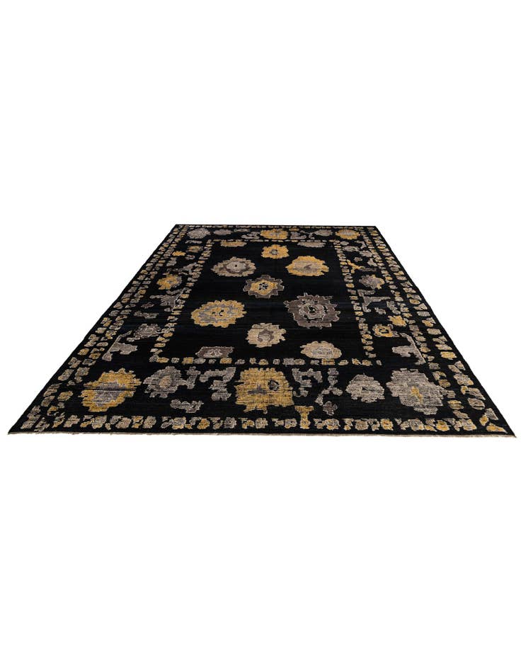 Detail image of  10' 3 x 14'  Hand Knotted Oushak Wool Rug