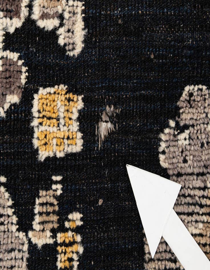 Detail image of  10' 3 x 14'  Hand Knotted Oushak Wool Rug