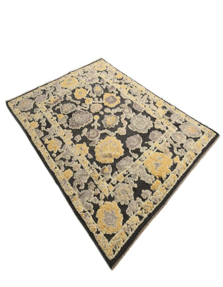 Detail image of  8' x 10' 4  Hand Knotted Oushak Wool Rug