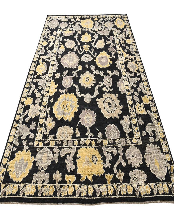 Detail image of  8' x 10' 4  Hand Knotted Oushak Wool Rug