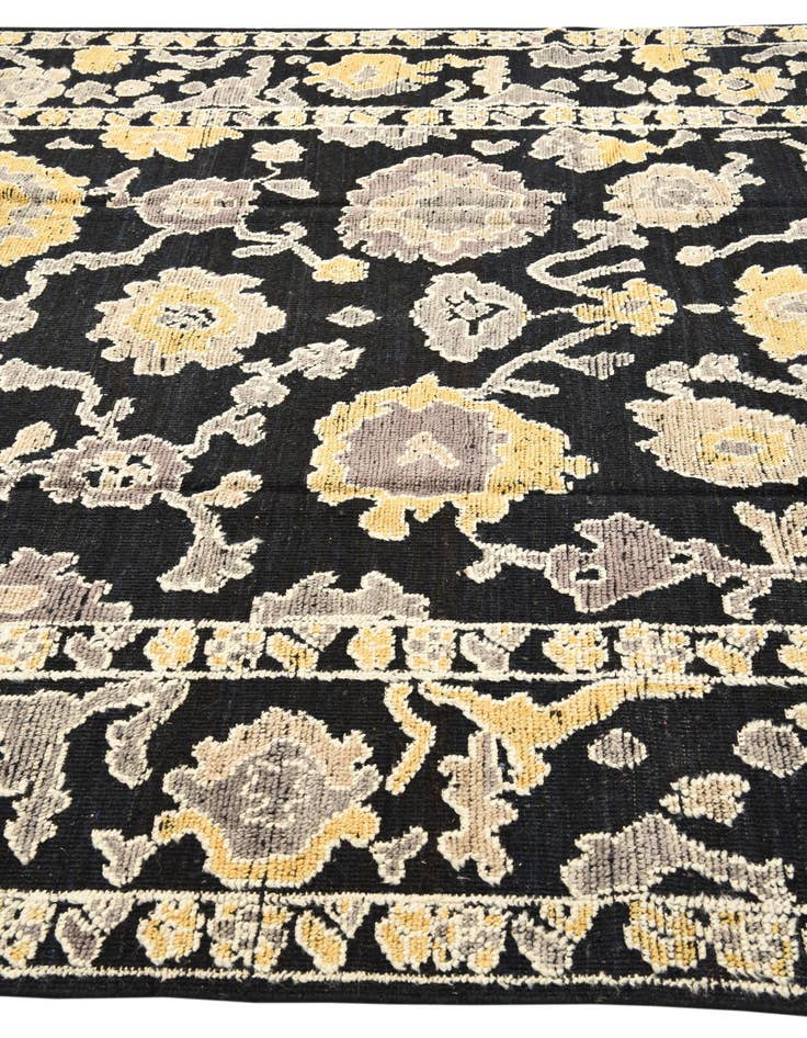 Detail image of  8' x 10' 4  Hand Knotted Oushak Wool Rug