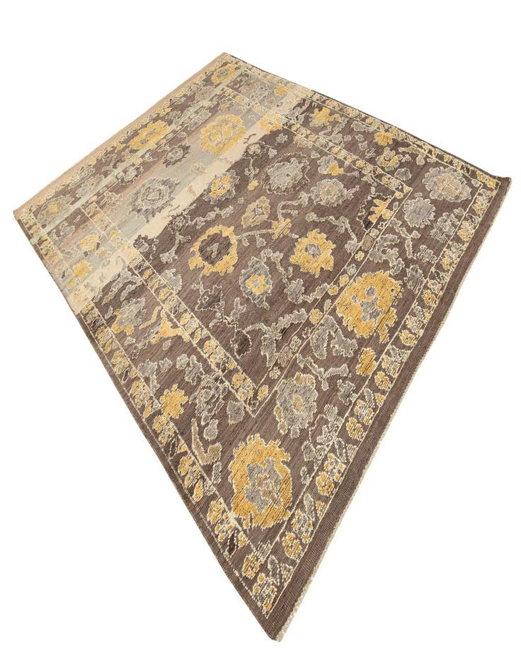 Detail image of  8' 2 x 10' 6  Hand Knotted Oushak Wool Rug