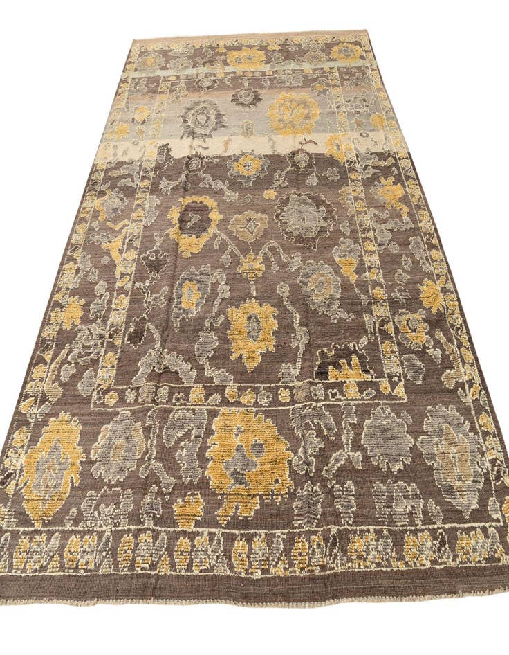 Detail image of  8' 2 x 10' 6  Hand Knotted Oushak Wool Rug