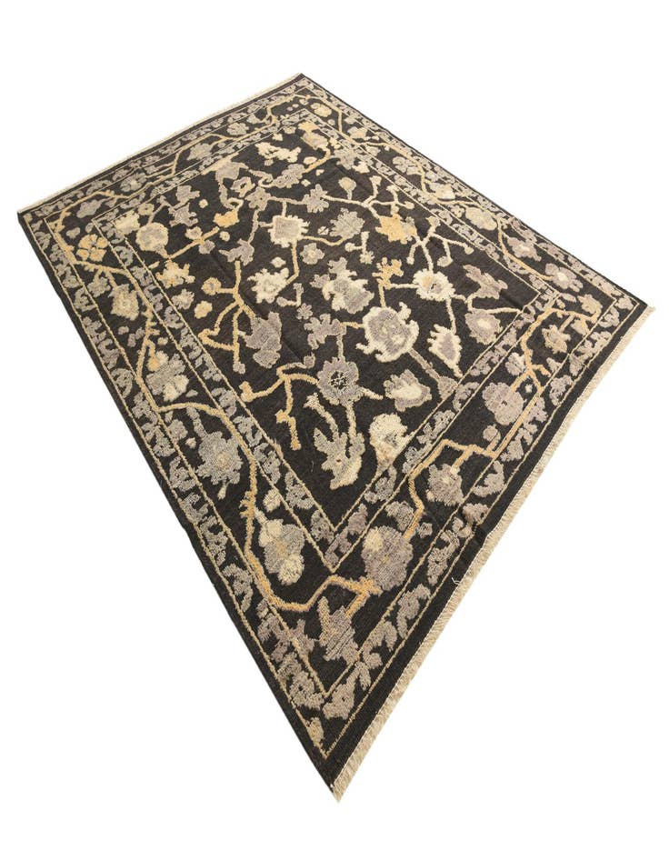 Detail image of  8' 4 x 10' 2  Hand Knotted Oushak Wool Rug