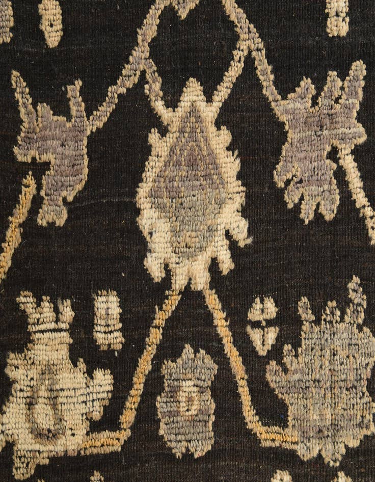 Detail image of  8' 4 x 10' 2  Hand Knotted Oushak Wool Rug