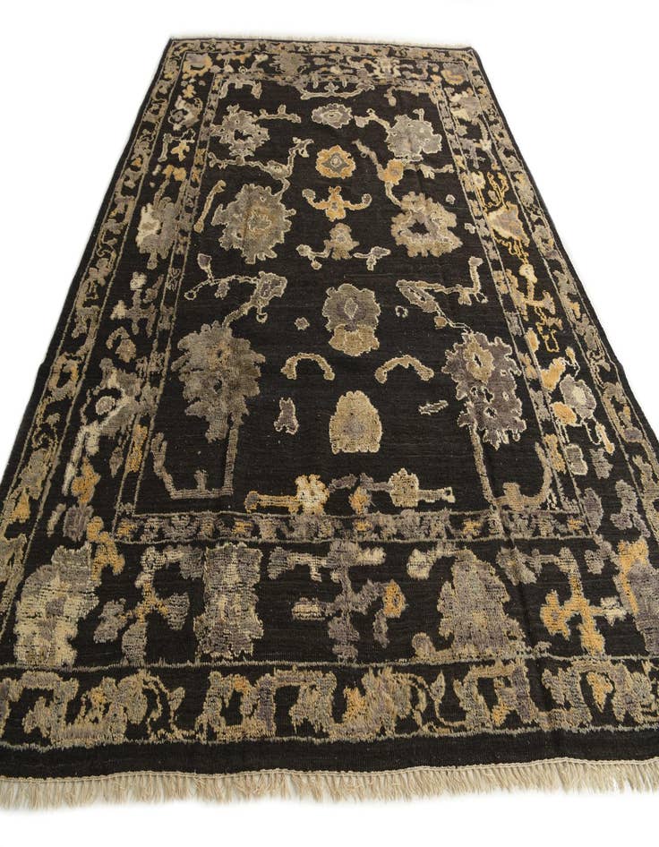 Detail image of  9' 4 x 12'  Hand Knotted Oushak Wool Rug