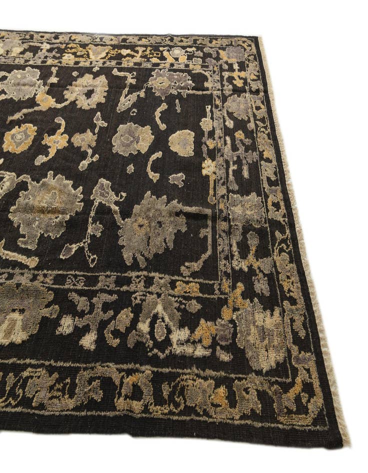 Detail image of  9' 4 x 12'  Hand Knotted Oushak Wool Rug