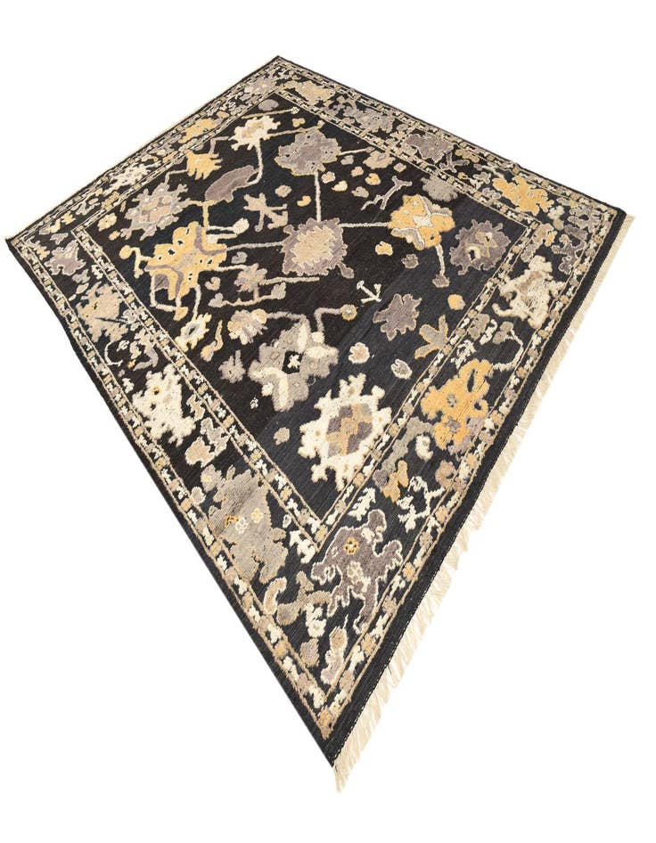 Detail image of  9' 4 x 11' 10  Hand Knotted Oushak Wool Rug