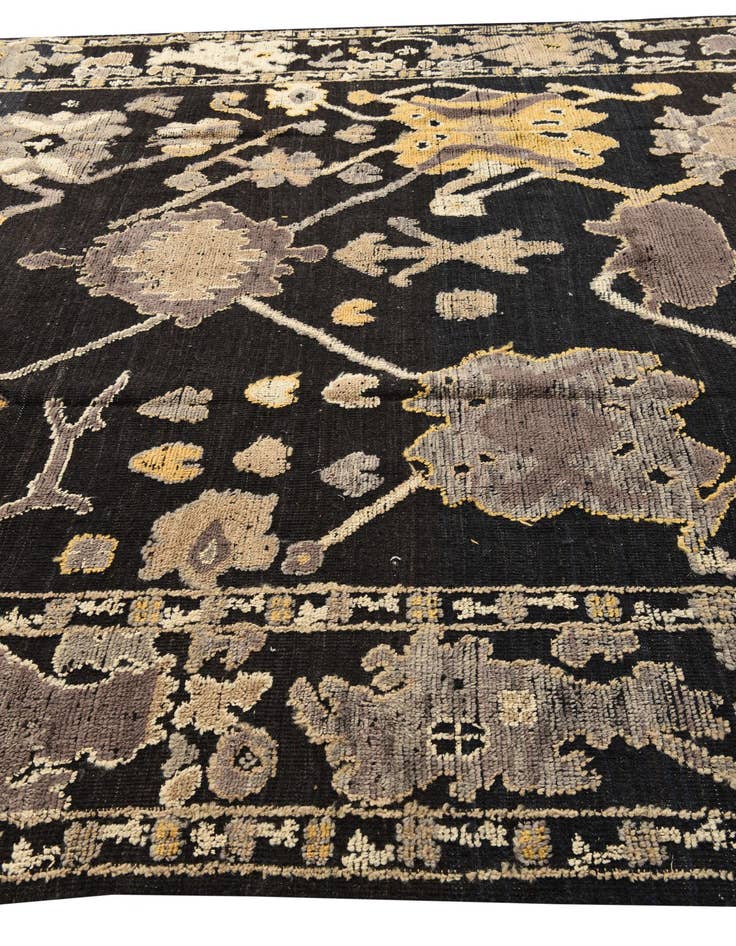 Detail image of  9' 4 x 11' 10  Hand Knotted Oushak Wool Rug