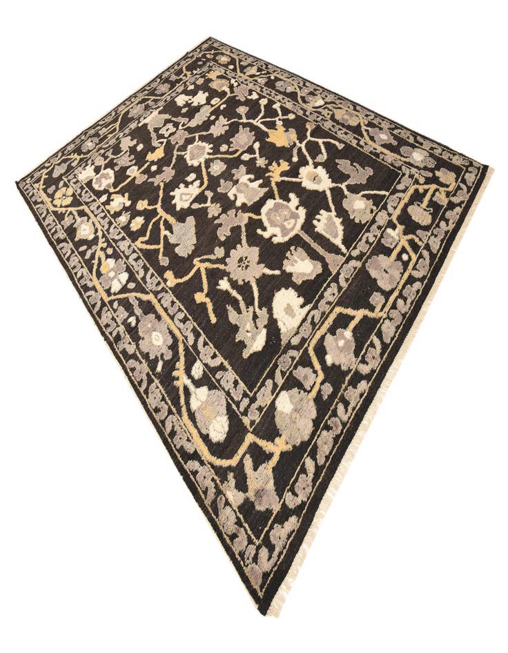 Detail image of  9' 1 x 12' 3  Hand Knotted Oushak Wool Rug