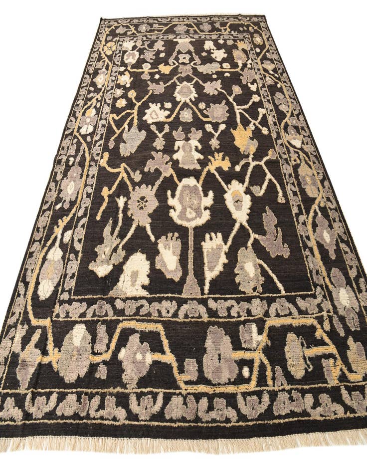 Detail image of  9' 1 x 12' 3  Hand Knotted Oushak Wool Rug