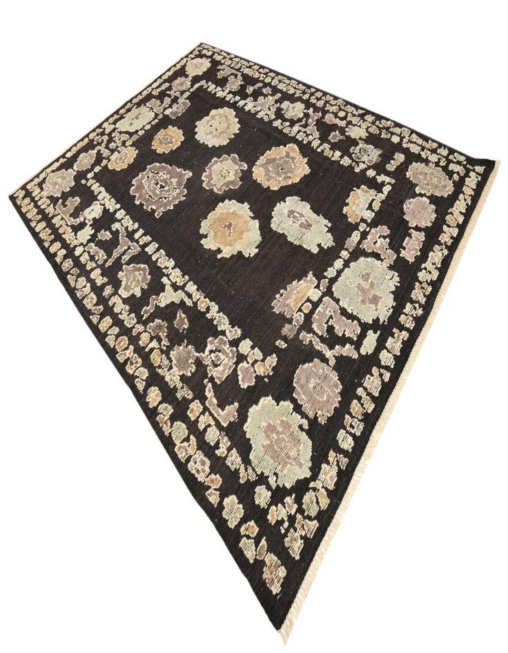 Detail image of  9' x 12' 5  Hand Knotted Oushak Wool Rug