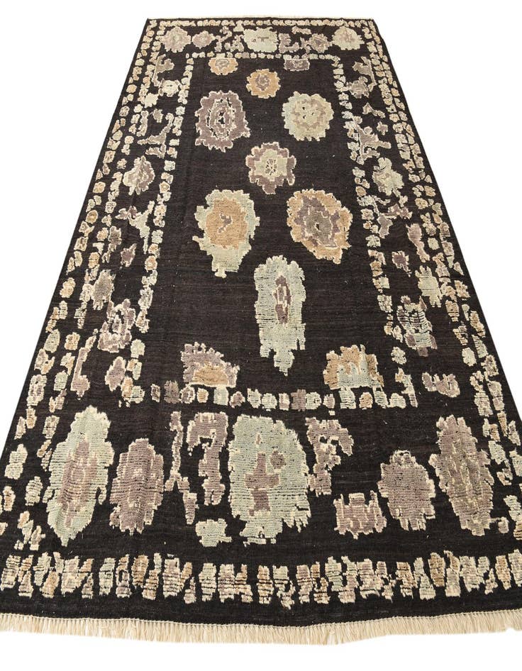 Detail image of  9' x 12' 5  Hand Knotted Oushak Wool Rug