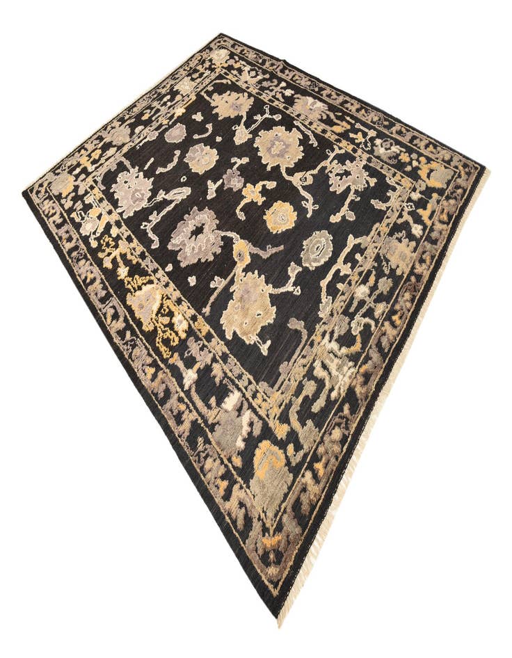 Detail image of  8' 2 x 10' 3  Hand Knotted Oushak Wool Rug