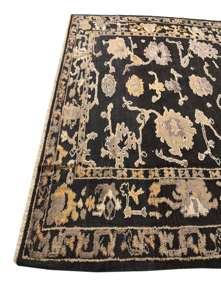 Detail image of  8' 2 x 10' 3  Hand Knotted Oushak Wool Rug