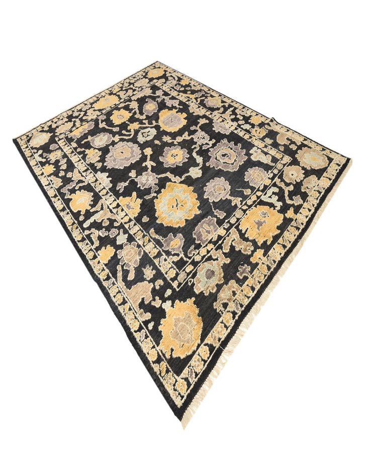 Detail image of  9' x 12' 2  Hand Knotted Oushak Wool Rug