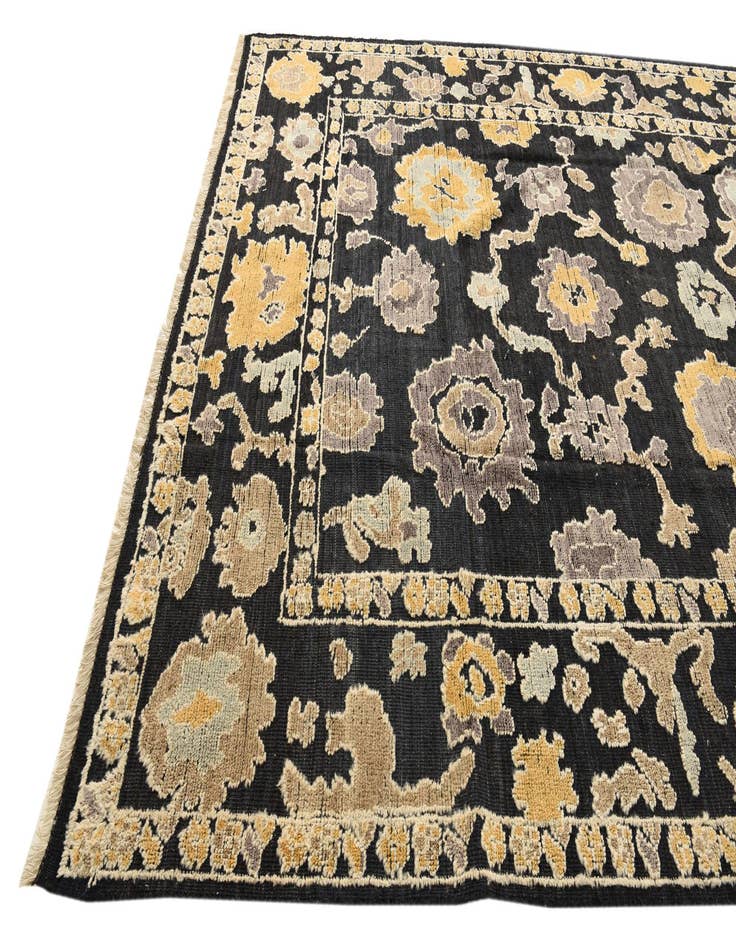 Detail image of  9' x 12' 2  Hand Knotted Oushak Wool Rug