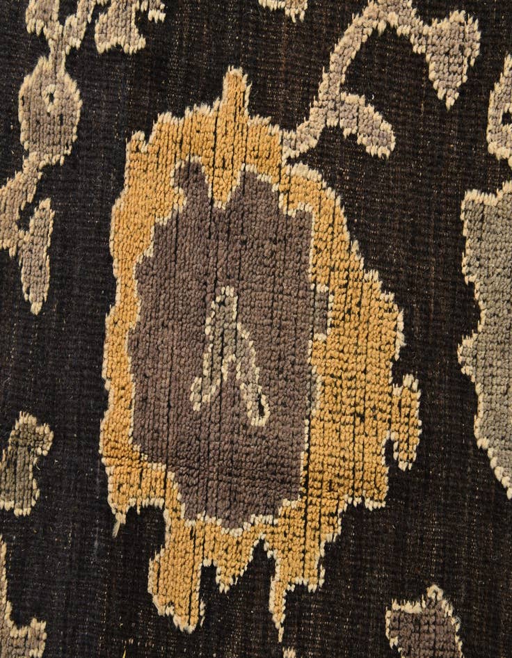 Detail image of  9' 5 x 12'  Hand Knotted Oushak Wool Rug