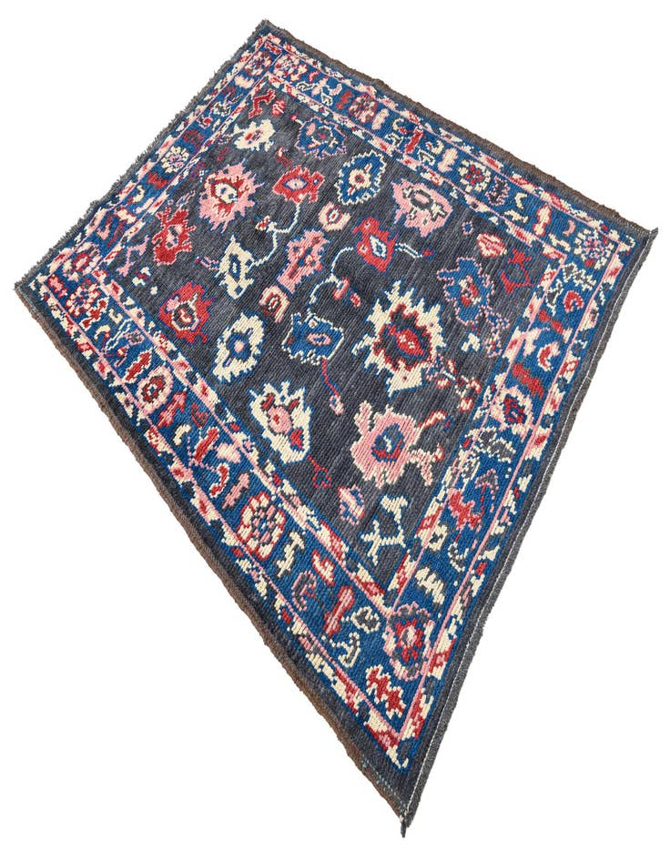 Detail image of  5' 2 x 7'  Hand Knotted Oushak Wool Rug