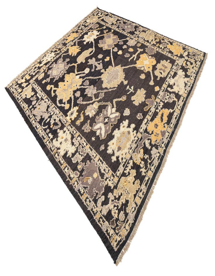 Detail image of  8' 1 x 9'  Hand Knotted Oushak Wool Rug