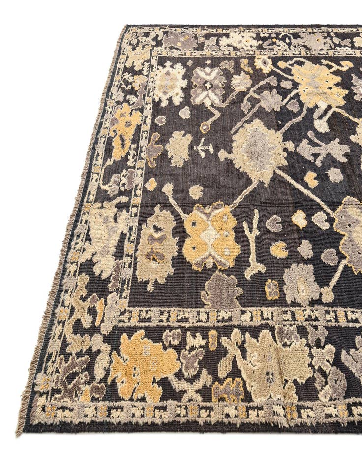 Detail image of  8' 1 x 9'  Hand Knotted Oushak Wool Rug