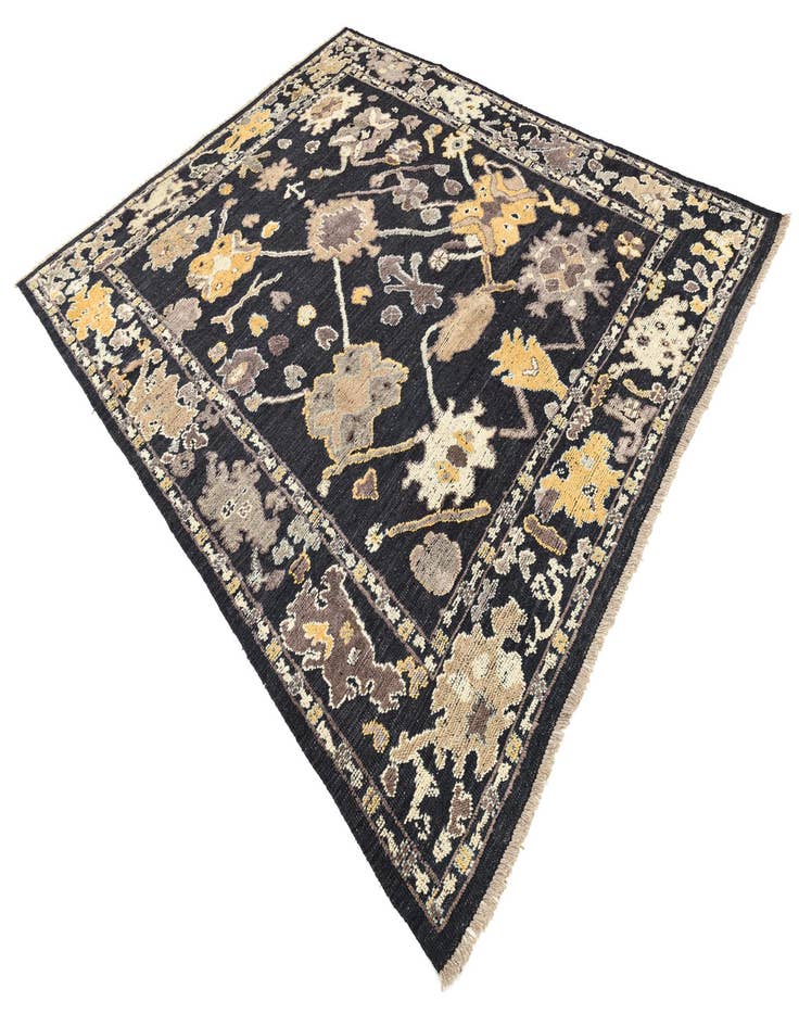 Detail image of  8' x 10' 2  Hand Knotted Oushak Wool Rug