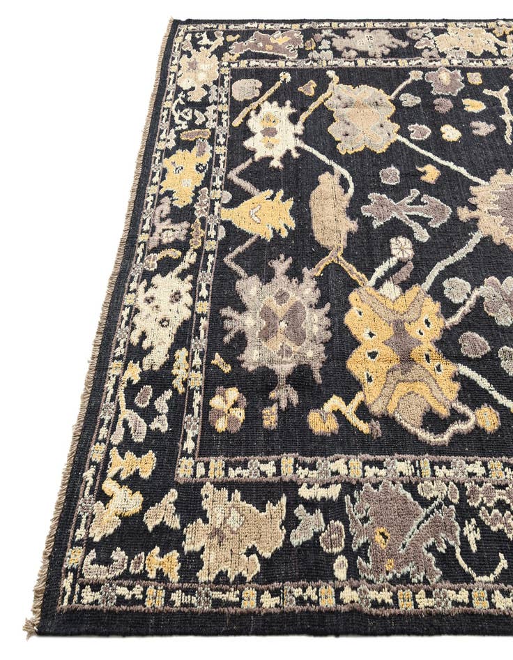 Detail image of  8' x 10' 2  Hand Knotted Oushak Wool Rug