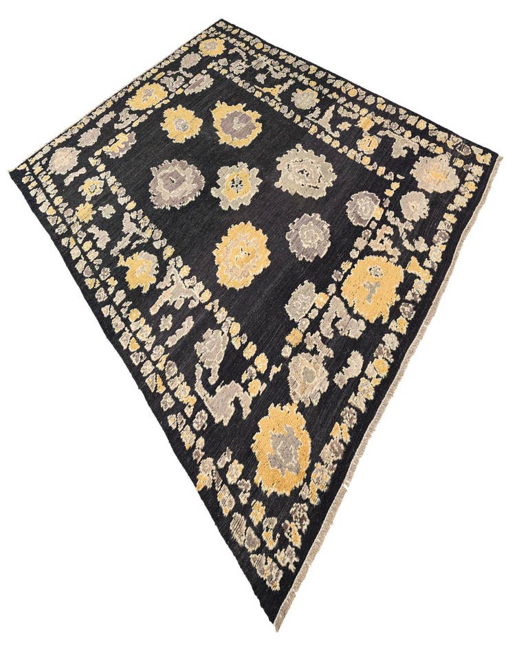 Detail image of  8' 3 x 10' 8  Hand Knotted Oushak Wool Rug