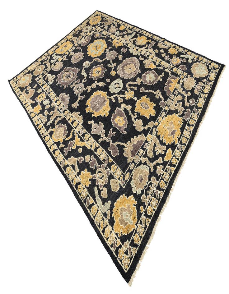 Detail image of  8' 2 x 10' 9  Hand Knotted Oushak Wool Rug