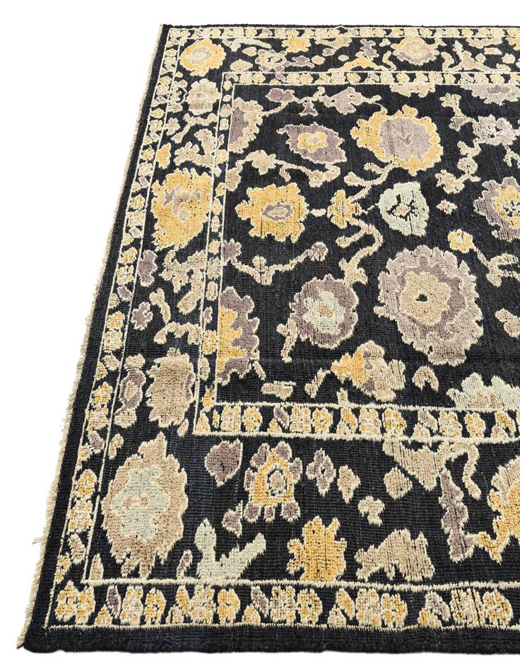 Detail image of  8' 2 x 10' 9  Hand Knotted Oushak Wool Rug