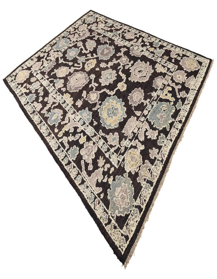 Detail image of  8' 3 x 10' 9  Hand Knotted Oushak Wool Rug