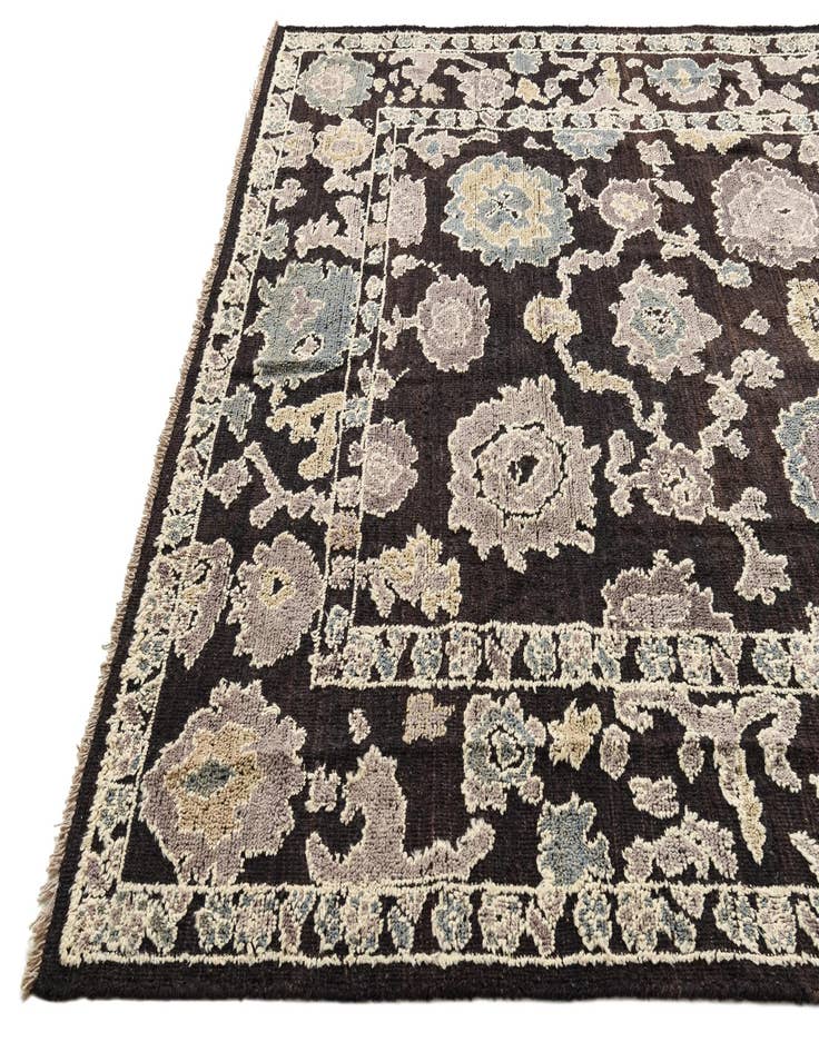 Detail image of  8' 3 x 10' 9  Hand Knotted Oushak Wool Rug