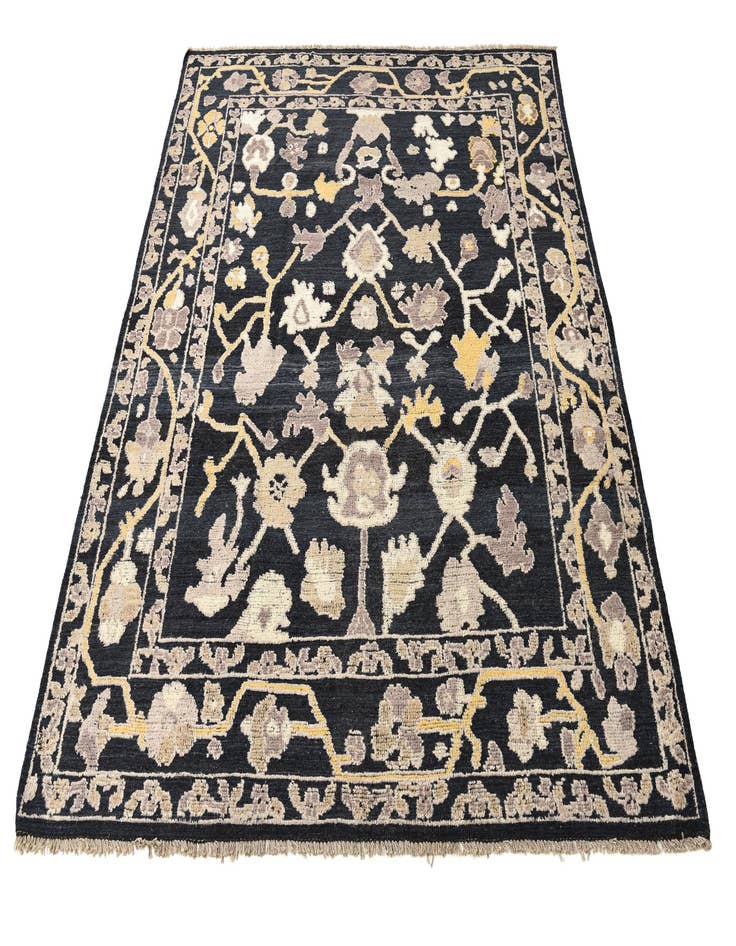 Detail image of  8' 1 x 10' 2  Hand Knotted Oushak Wool Rug