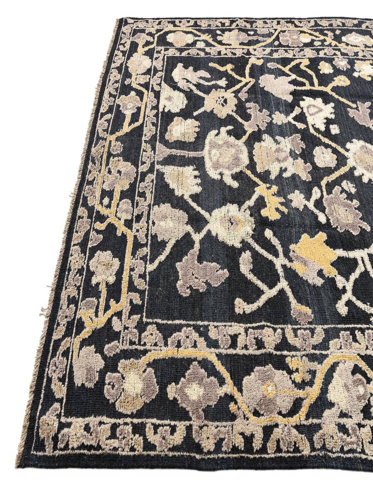 Detail image of  8' 1 x 10' 2  Hand Knotted Oushak Wool Rug