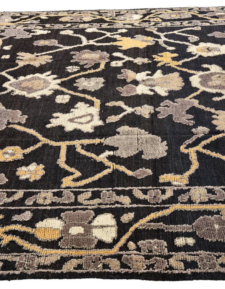 Detail image of  9' 3 x 12'  Hand Knotted Oushak Wool Rug