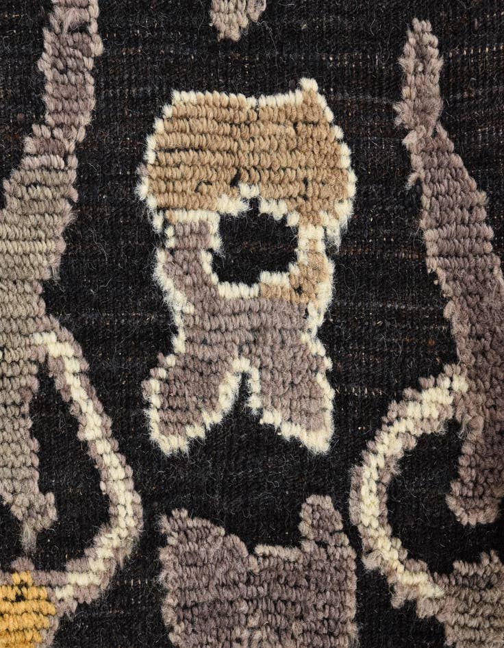 Detail image of  9' 3 x 12'  Hand Knotted Oushak Wool Rug