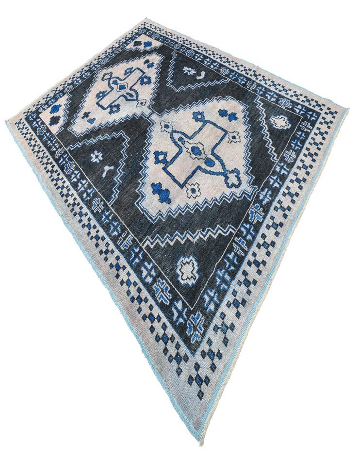 Detail image of  9' x 12'  Hand Knotted Oushak Wool Rug