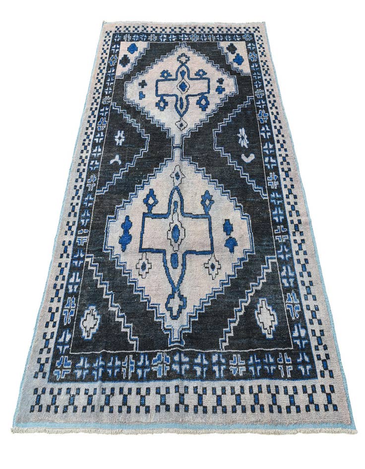 Detail image of  9' x 12'  Hand Knotted Oushak Wool Rug