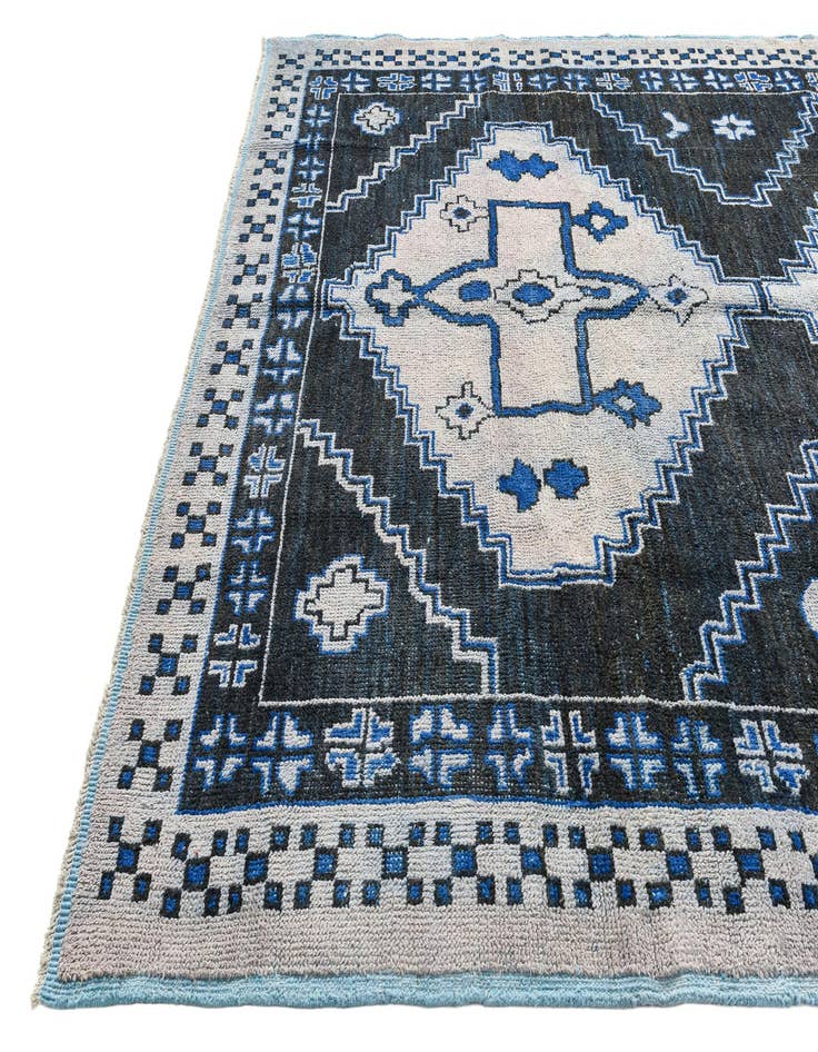 Detail image of  9' x 12'  Hand Knotted Oushak Wool Rug