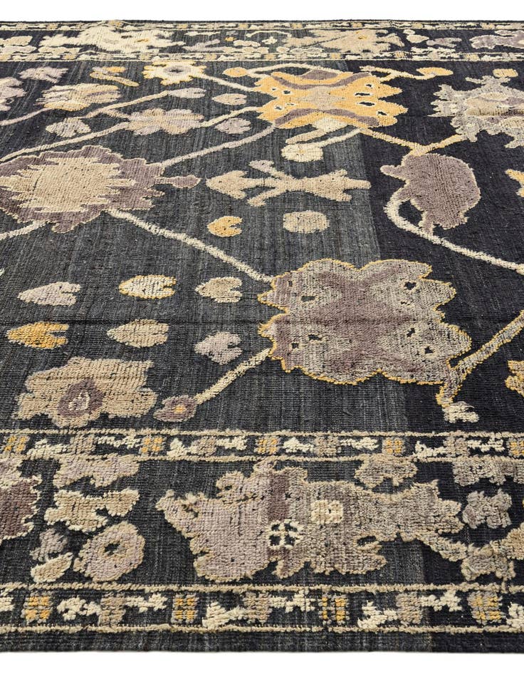 Detail image of  9' 6 x 11' 10  Hand Knotted Oushak Wool Rug