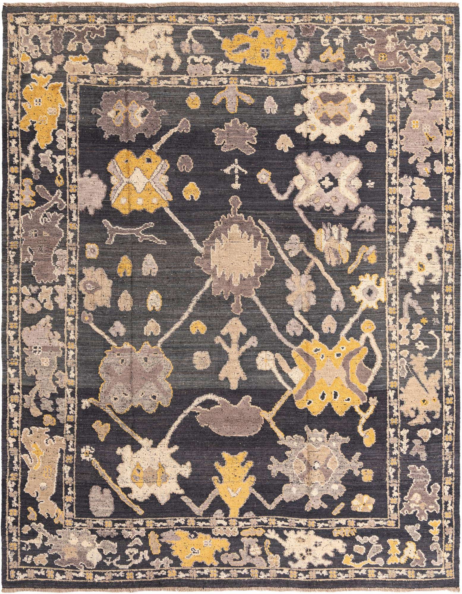 Primary image  9' 6 x 11' 10  Hand Knotted Oushak Wool Rug