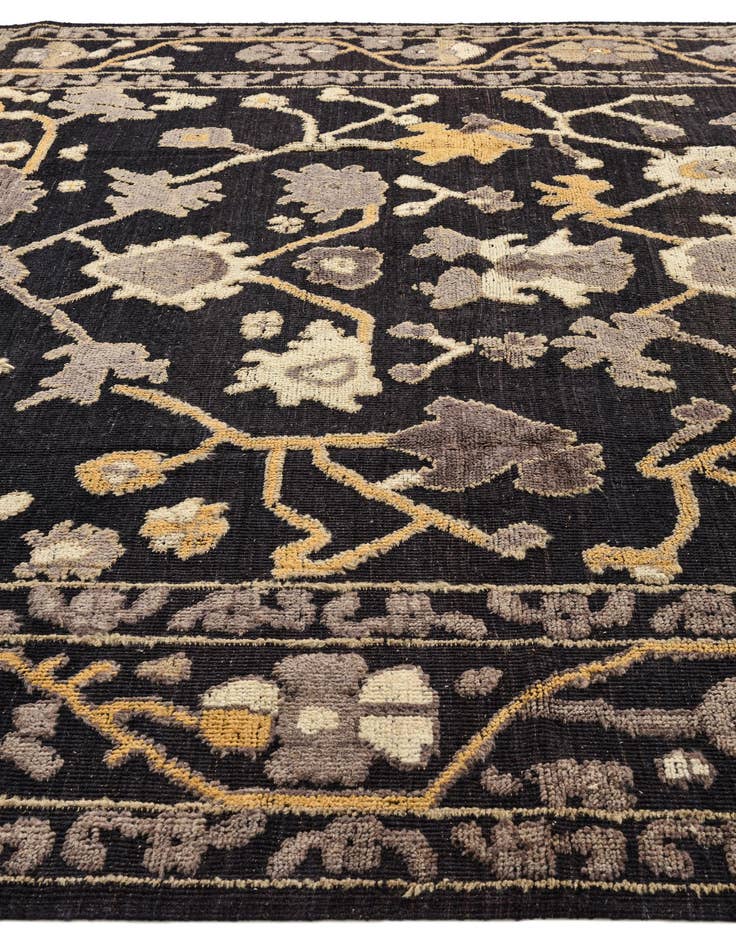 Detail image of  9' 4 x 11' 9  Hand Knotted Oushak Wool Rug