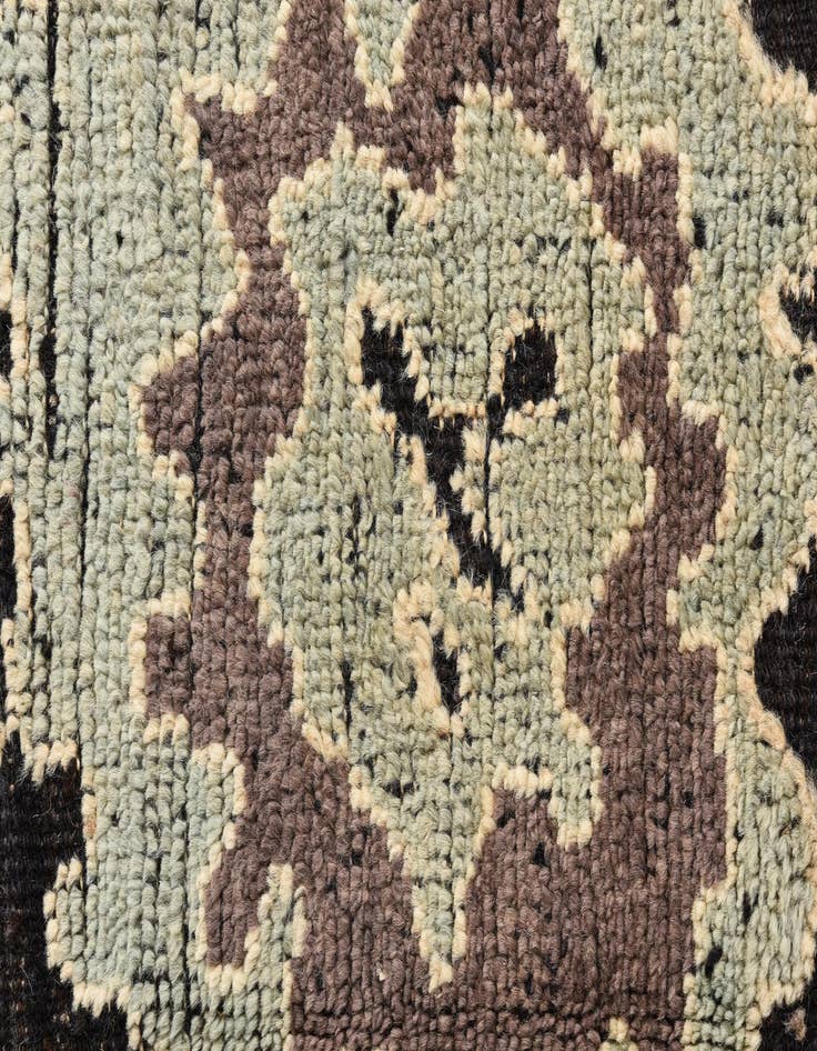 Detail image of  9' 6 x 12' 1  Hand Knotted Oushak Wool Rug