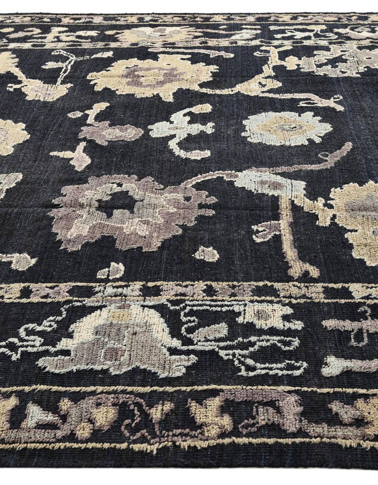 Detail image of  10' 2 x 13' 10  Hand Knotted Oushak Wool Rug