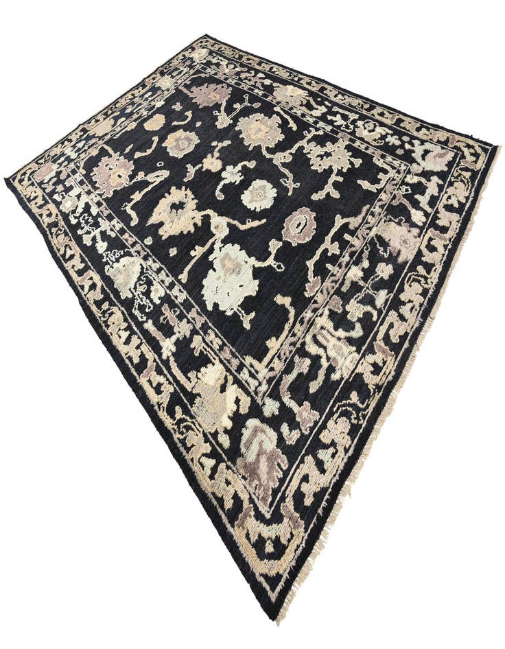 Detail image of  9' 4 x 12' 8  Hand Knotted Oushak Wool Rug