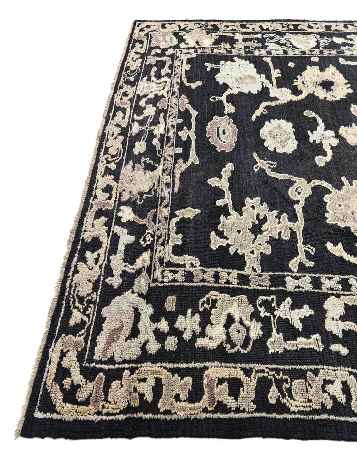 Detail image of  9' 4 x 12' 8  Hand Knotted Oushak Wool Rug