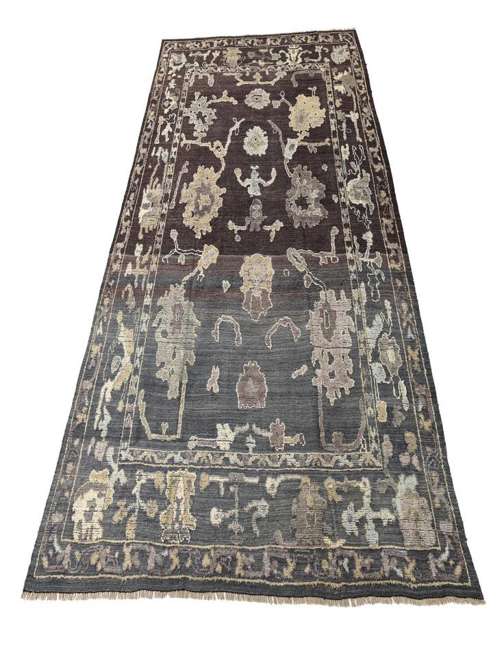 Detail image of  10' x 14' 2  Hand Knotted Oushak Wool Rug