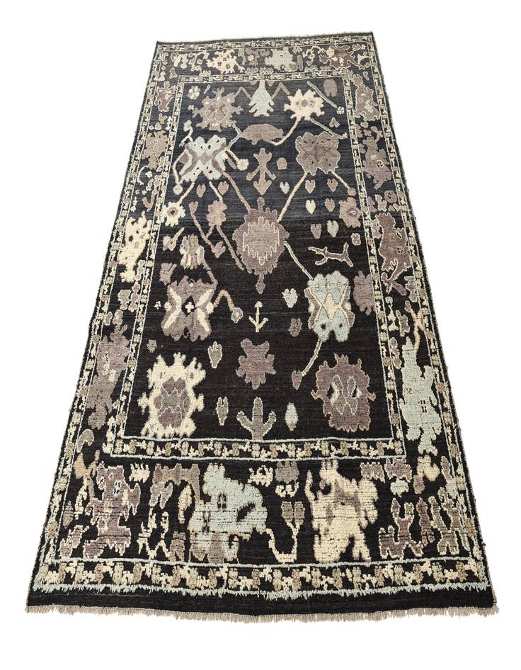 Detail image of  9' 5 x 12' 4  Hand Knotted Oushak Wool Rug