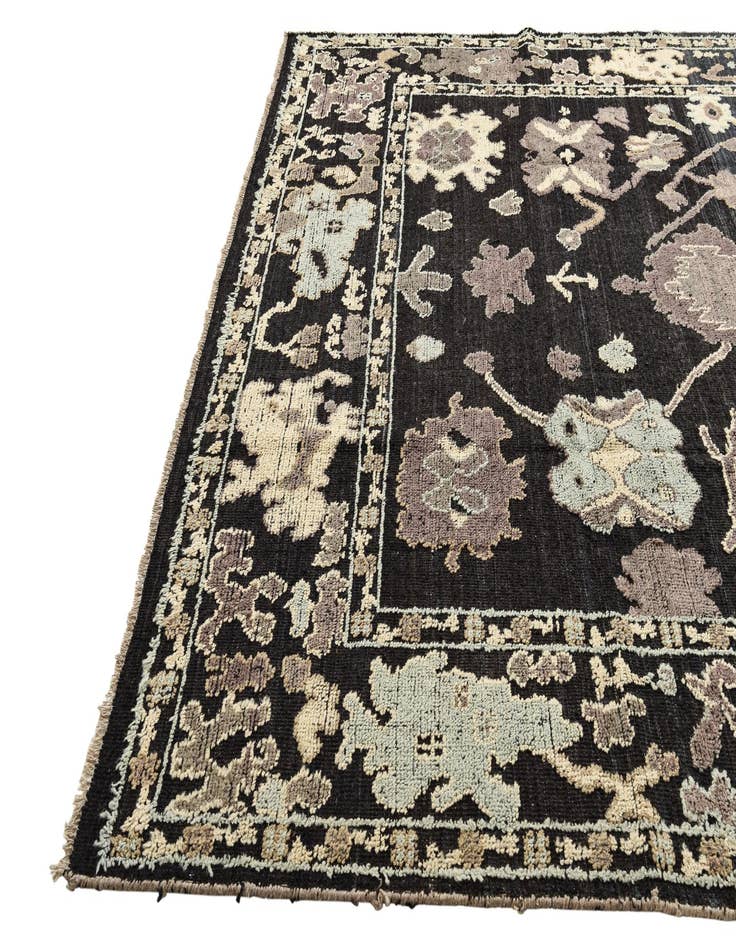 Detail image of  9' 5 x 12' 4  Hand Knotted Oushak Wool Rug