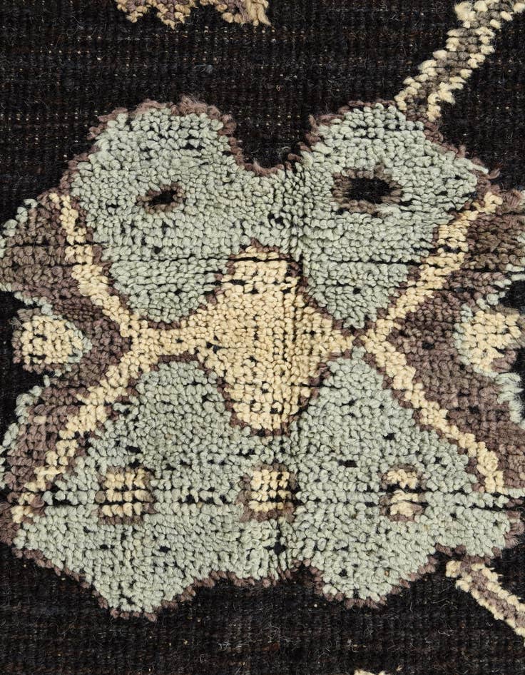 Detail image of  9' 5 x 12' 4  Hand Knotted Oushak Wool Rug